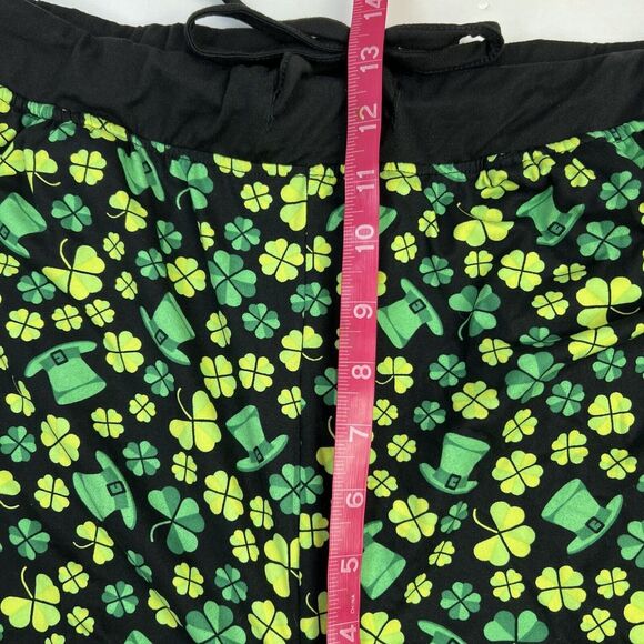 Nightzone St Patricks Day Green Clover Shamrock Hat Unisex Pajama Pants Sz M NWT - Picture 7 of 9
